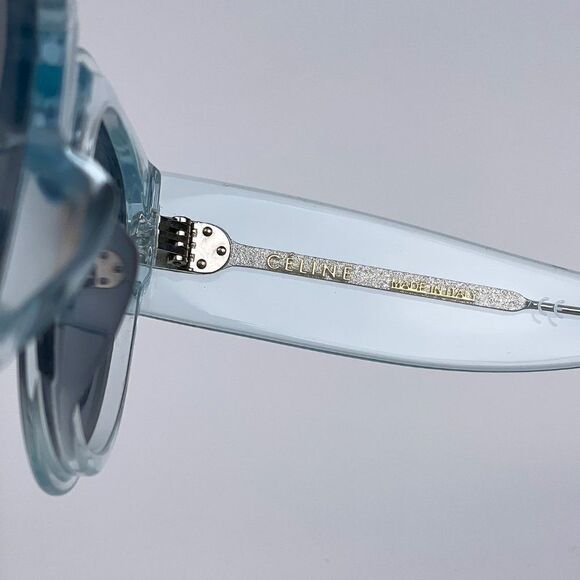 NEW Celine CL40008F 86V Transparent Blue Gradient Unisex Sunglasses - Picture 9 of 12